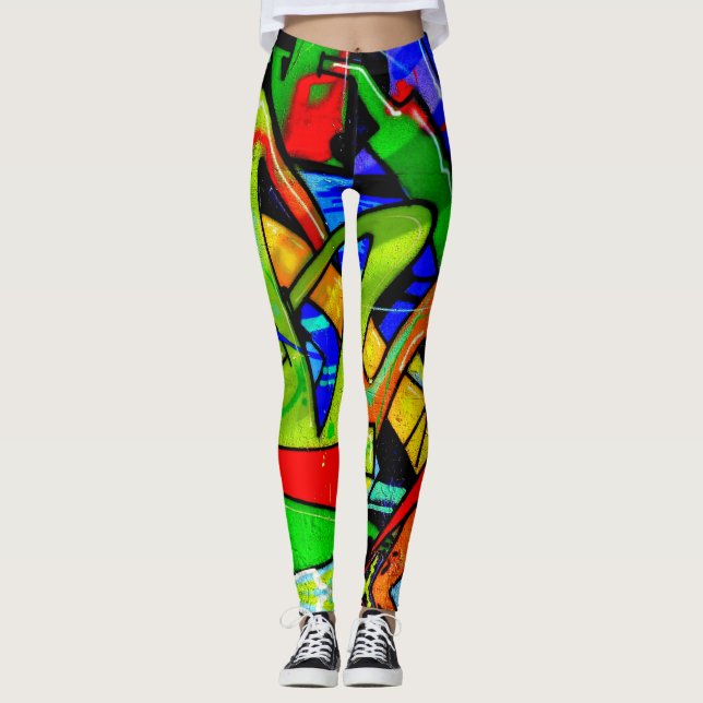 Graffiti leggings. leggings (Framsida)
