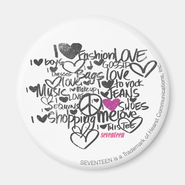 Graffiti Lila Magnet (Framsidan)