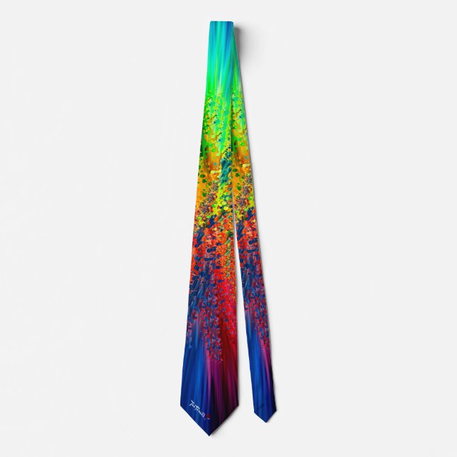 Graffiti - manar, färgstark designer necktie slips (Framsida)
