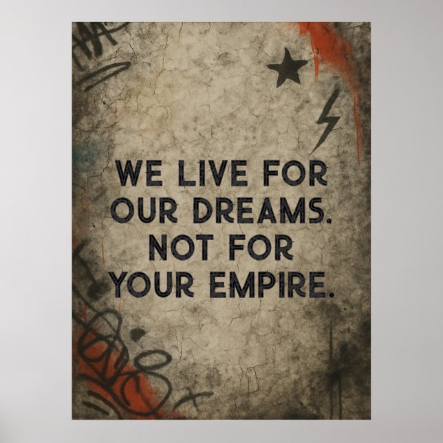 Graffiti Manifesto, Custom Quote Street Art Poster (Framsidan)