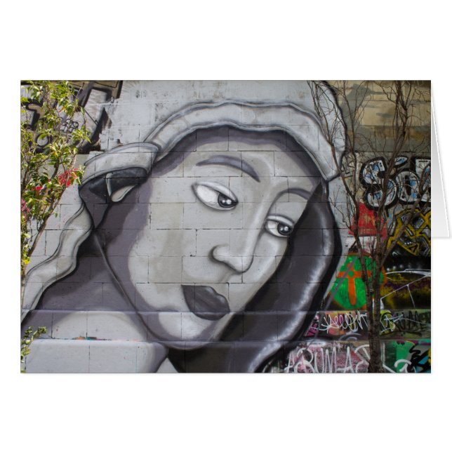 Graffiti Maria Hälsningskort (Framsidan Horizontal)