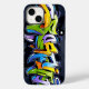 Graffiti Märkre Stil Fodral | iPhone 14 Fodral-Mat (Back)