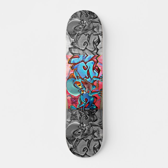 Graffiti Mini Skateboard Bräda 18,5 Cm (Framsida)