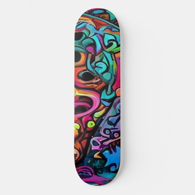 Graffiti Mini Skateboard Bräda 18,5 Cm (Framsida)