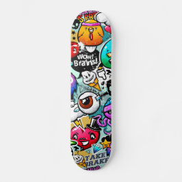Graffiti Mini Skateboard Bräda 18,5 Cm
