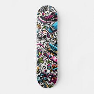 Graffiti Mini Skateboard Bräda 18,5 Cm