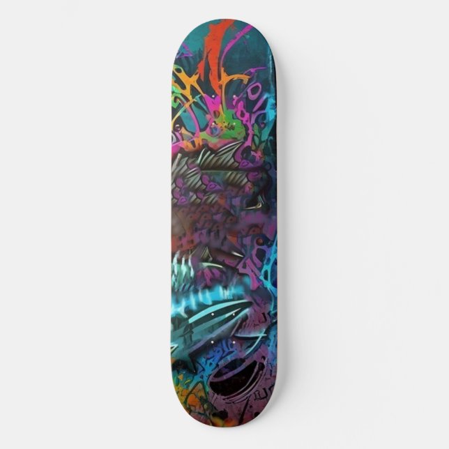 Graffiti Mini Skateboard Bräda 18,5 Cm (Framsida)