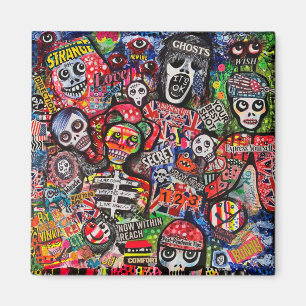 Graffiti Misfits Magnet av Ray Dust