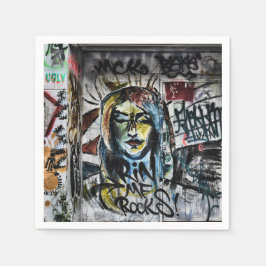 Graffiti Modern Coola Urban Street Art Pappersservett