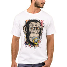 Graffiti Monkey Ansikte Art - Abstrakt Street Stil