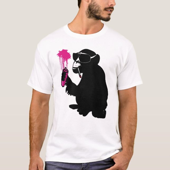 graffiti monkey t shirt (Framsida)
