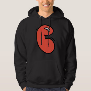 Graffiti Monogram Brev C i Knubbiget Cute Bubblest Hoodie
