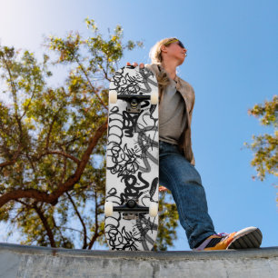 Graffiti Mönster Mini Skateboard Bräda 18,5 Cm