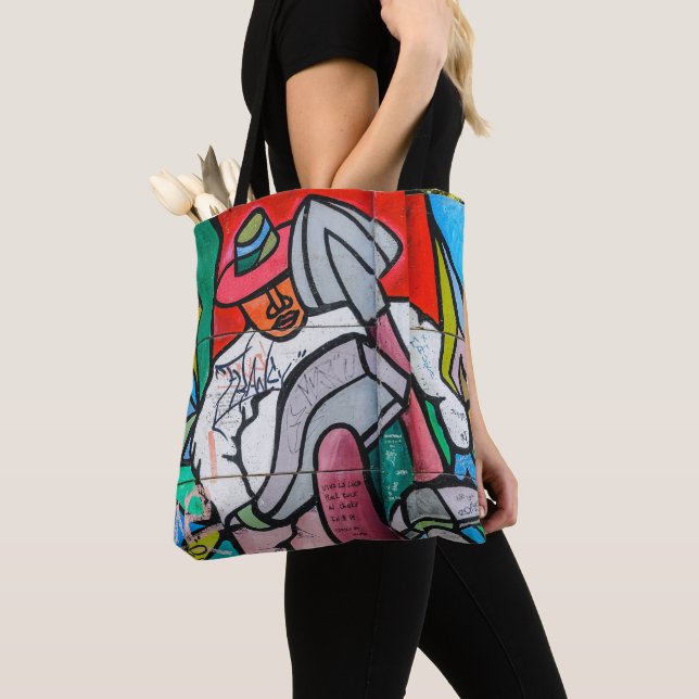 Graffiti Mönster Tote Bag Tygkasse (Närbild)