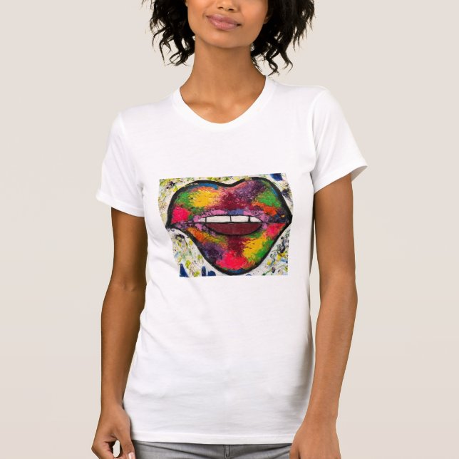 Graffiti Mouth T-Shirt (Framsida)