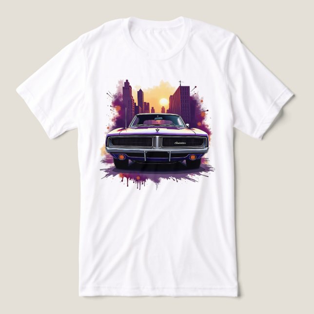 Graffiti Muscle Car T Shirt (Design Framsida)