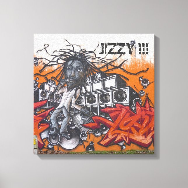 Graffiti Music Canvastryck (Framsida)