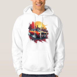Graffiti Muskelbil Hoodie