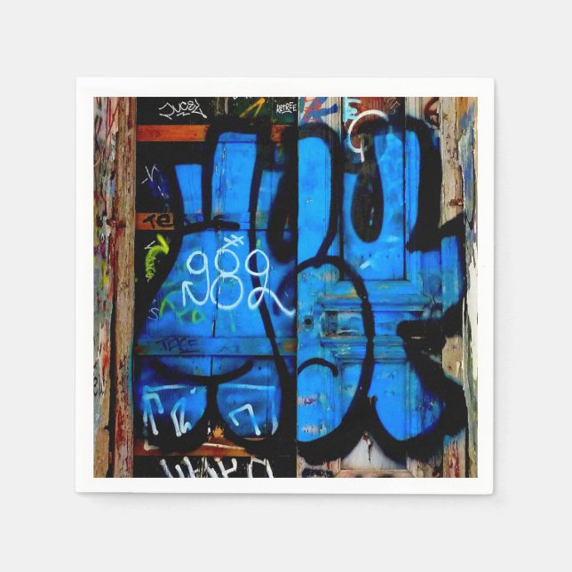 Graffiti napkins. pappersservett (Framsidan)