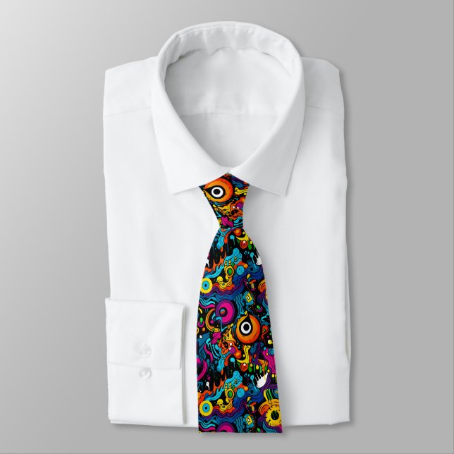 Graffiti Neck Tie Slips (Bunden)