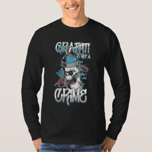 Graffiti No Crime Vandale Urban Art Spray T Shirt