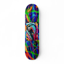 Graffiti Öga, 7 3/4-tums Skateboard Deck