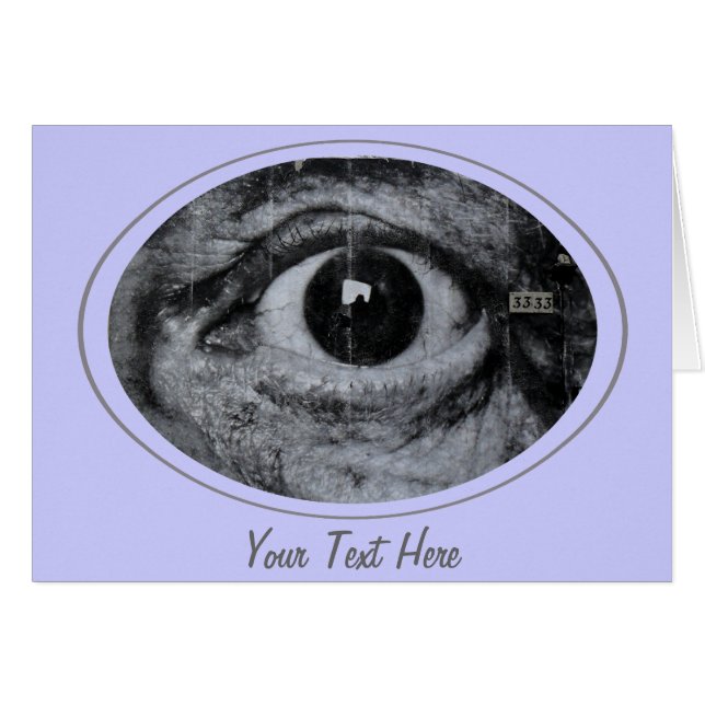 Graffiti Öga Hälsningskort (Framsidan Horizontal)