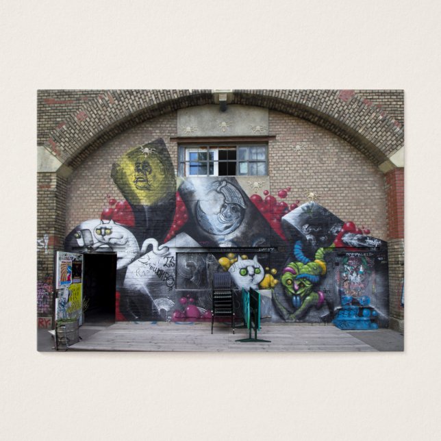 Graffiti on Stadtbahnbogen, Wien Österreich Visitkort (Framsidan)