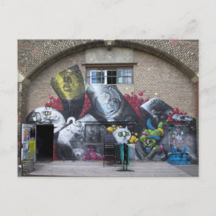 Graffiti on Stadtbahnbogen, Wien Österreich Vykort