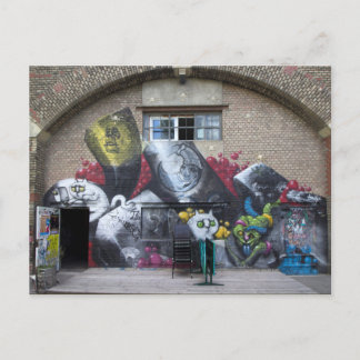 Graffiti on Stadtbahnbogen, Wien Österreich Vykort