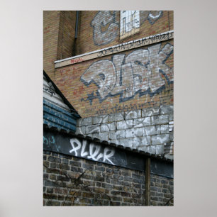 Graffiti on Walls Poster