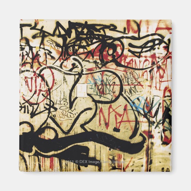 Graffiti på en mur magnet (Framsidan)