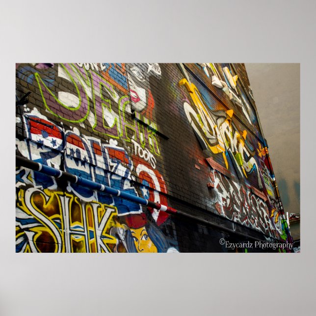 Graffiti på Laneway Poster (Framsidan)