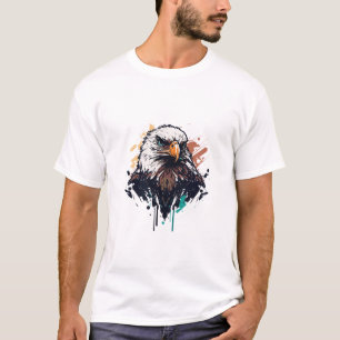 Graffiti Paint Eagle Bird Kreativ Art Painting T Shirt