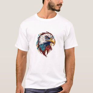Graffiti Paint Eagle Bird Kreativ T Shirt