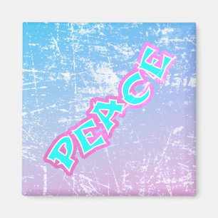 Graffiti Peace Distress Titta Magnet