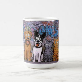 Graffiti Pets Contrast Kaffemugg
