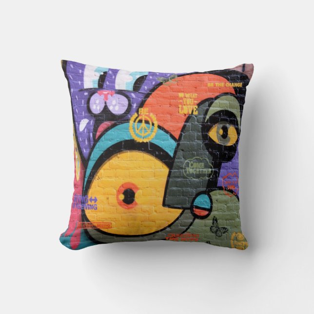 Graffiti Pillow Kudde (Framsida)