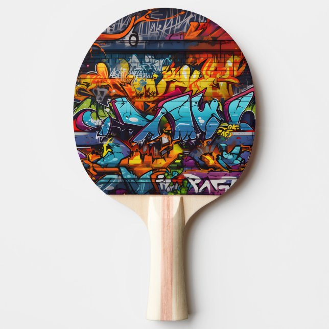 Graffiti Ping Pong Paddle Pingisracket (Framsidan)