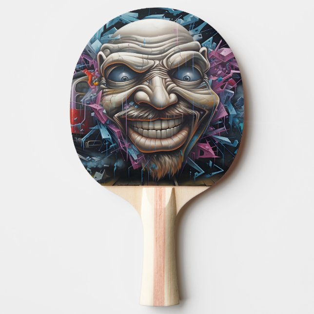 Graffiti Ping Pong Paddle Pingisracket (Framsidan)