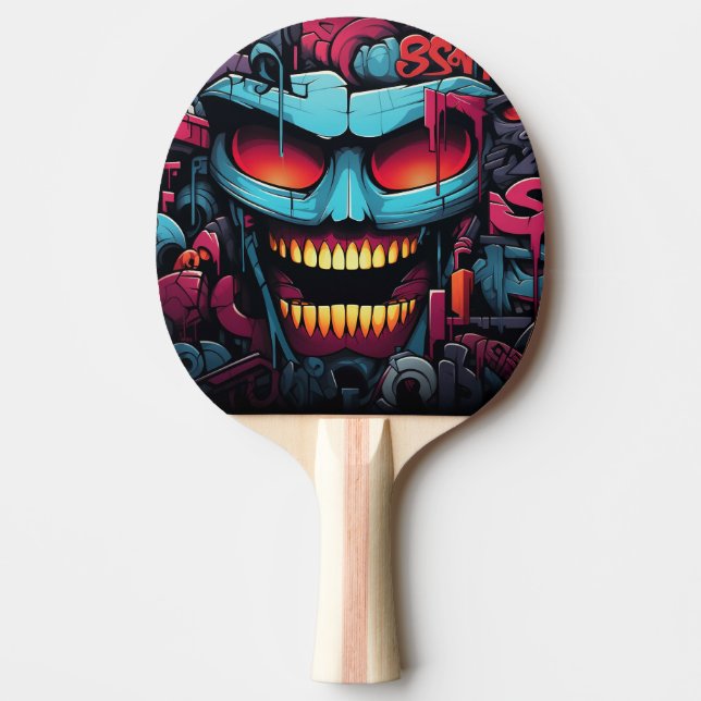 Graffiti Ping Pong Paddle Pingisracket (Framsidan)