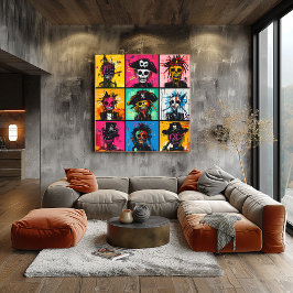 Graffiti Pirat Characters in Bold, Vibrant Street Poster
