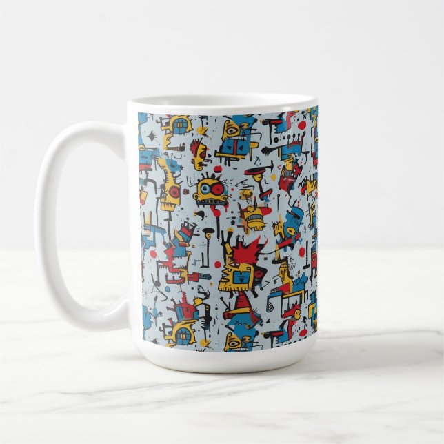 Graffiti Pop Art Mugg (Vänster)