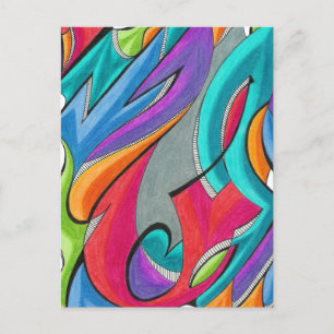 Graffiti Postcard Vykort