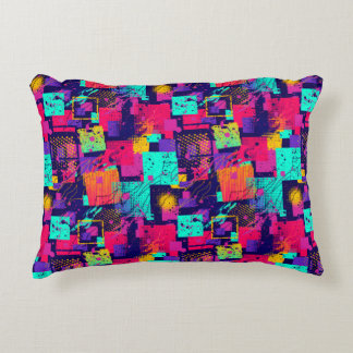 Graffiti print teen abstract pixel art pattern prydnadskudde