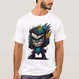 Graffiti Punk Monkey Tee! T Shirt