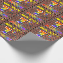 Graffiti Rainbow titta på 7:E BIRTHDAY! & anpassat