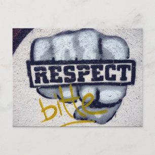 Graffiti-respekt Vykort