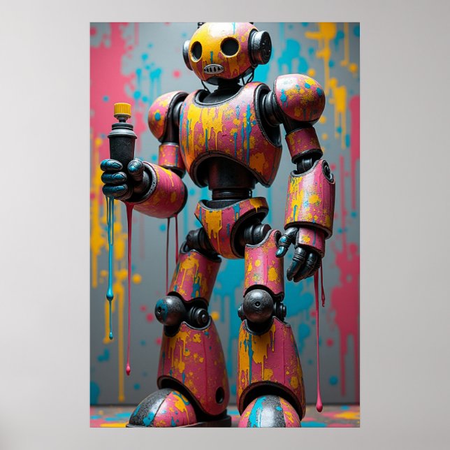 Graffiti-roboten Poster (Framsidan)
