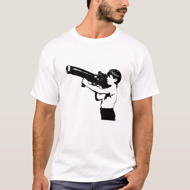 Graffiti Rocket Launcher Manar Tee Shirt (Framsida)